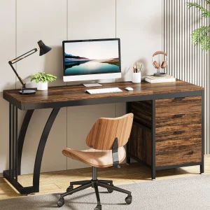Tribesigns Computer Desk with 3 Drawers Workstation