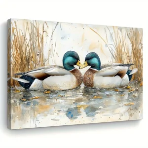 Charming duck canvas art