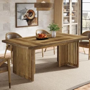 63" Large Farmhouse Dinner Table for Dining