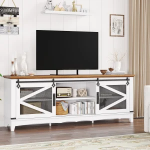 Farmhouse TV Stand Entertainment Center