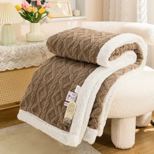 Warm Wool Sherpa Thick Blankets